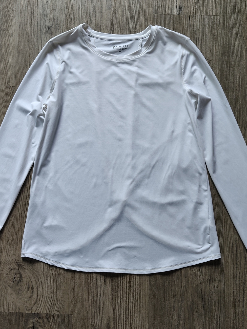 ATHLETA Women's Essence Twist Open Back Long Sleeve Bright White Top Size XS